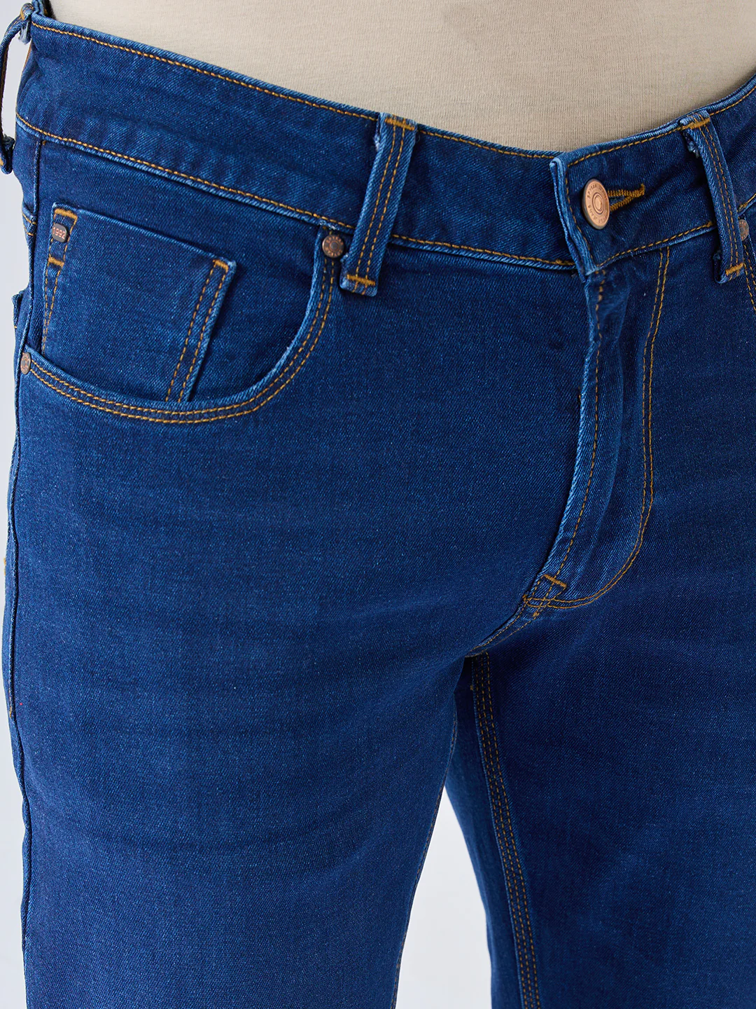 Men Diego Jeans Super Slim Fit Dark Blue Low Rise - Image 6