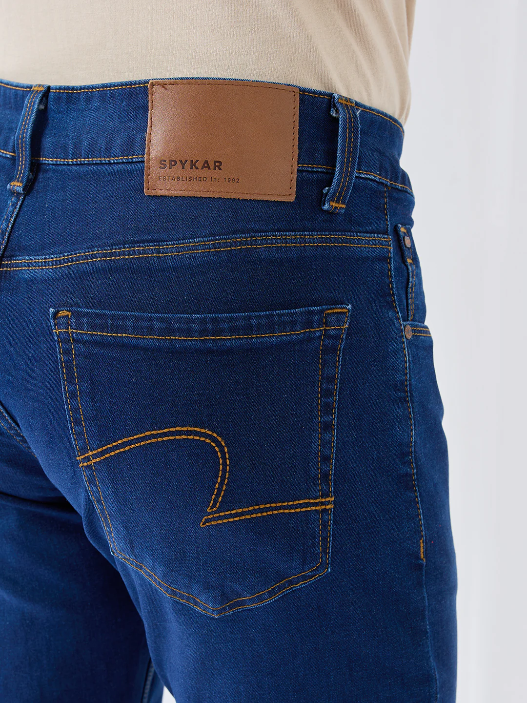 Men Diego Jeans Super Slim Fit Dark Blue Low Rise - Image 7