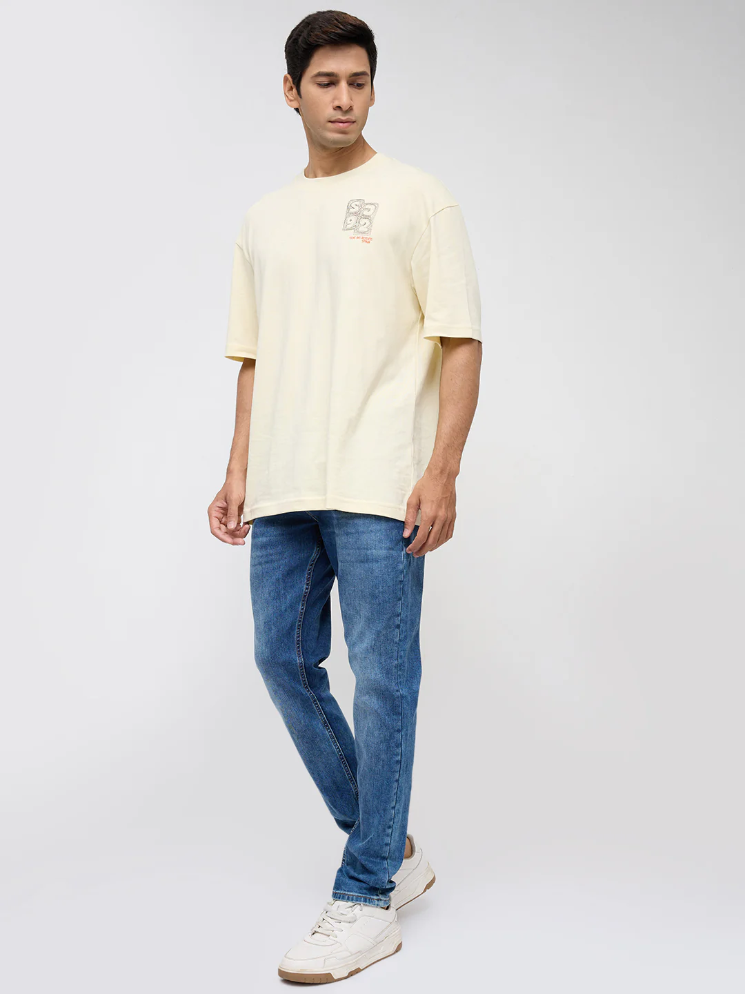 Men Diego Jeans Super Slim Fit Mid Blue Low Rise