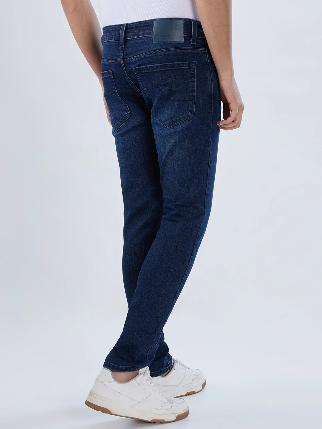 Men Diego Jeans Super Slim Fit Dark Blue Low Rise - Image 6