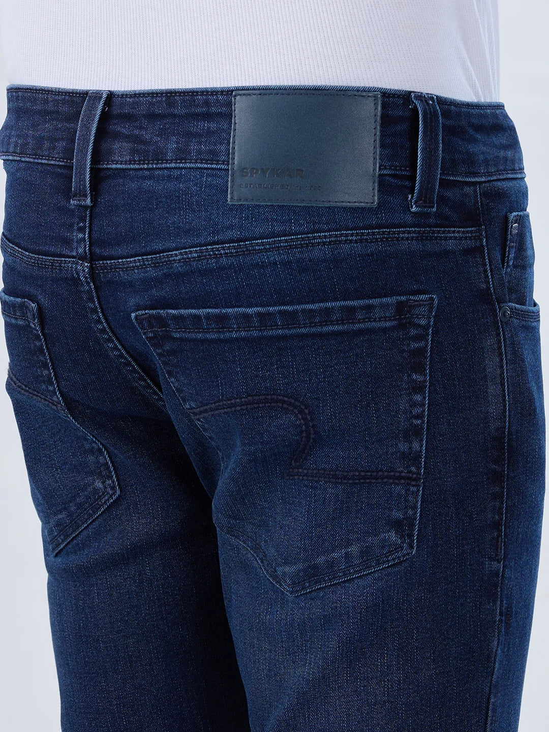 Men Diego Jeans Super Slim Fit Dark Blue Low Rise - Image 7