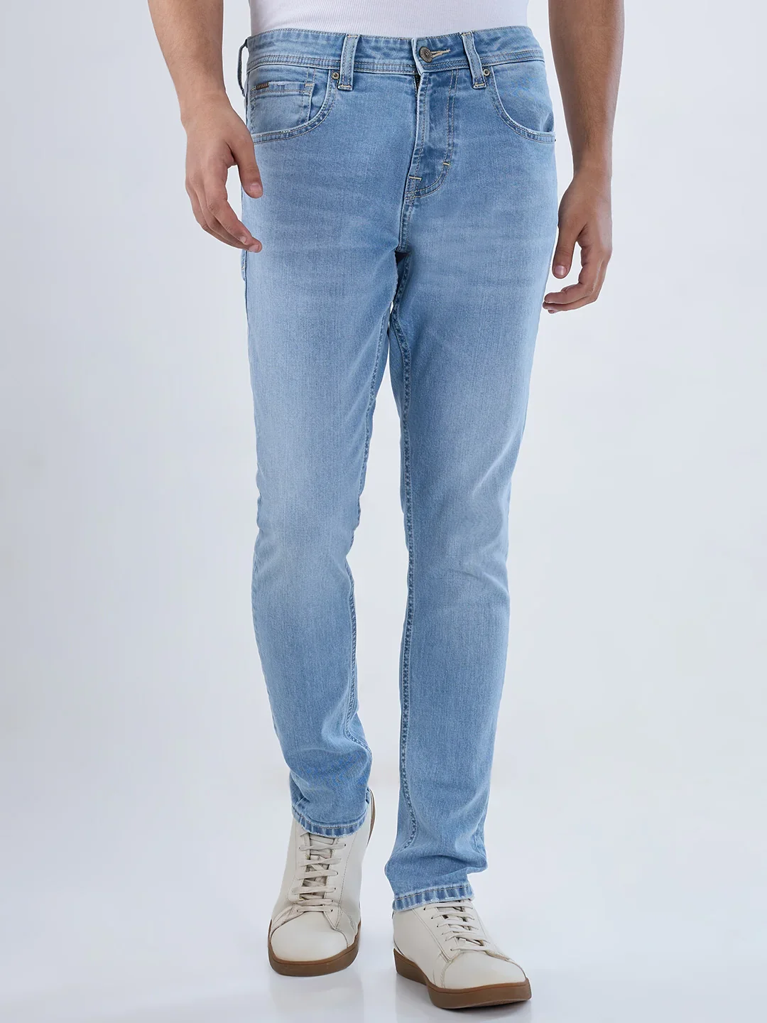 Men Diego Jeans Super Slim Fit Light Blue Low Rise - Image 2
