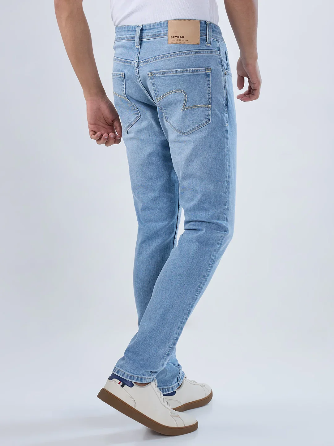 Men Diego Jeans Super Slim Fit Light Blue Low Rise - Image 6