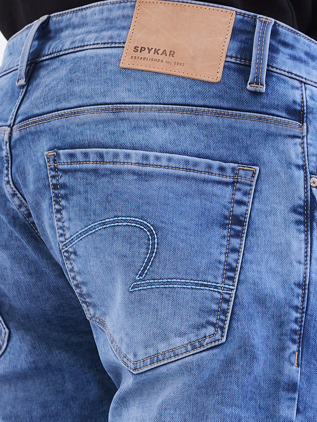 Men Diego Jeans Super Slim Fit Light Blue Low Rise - Image 8