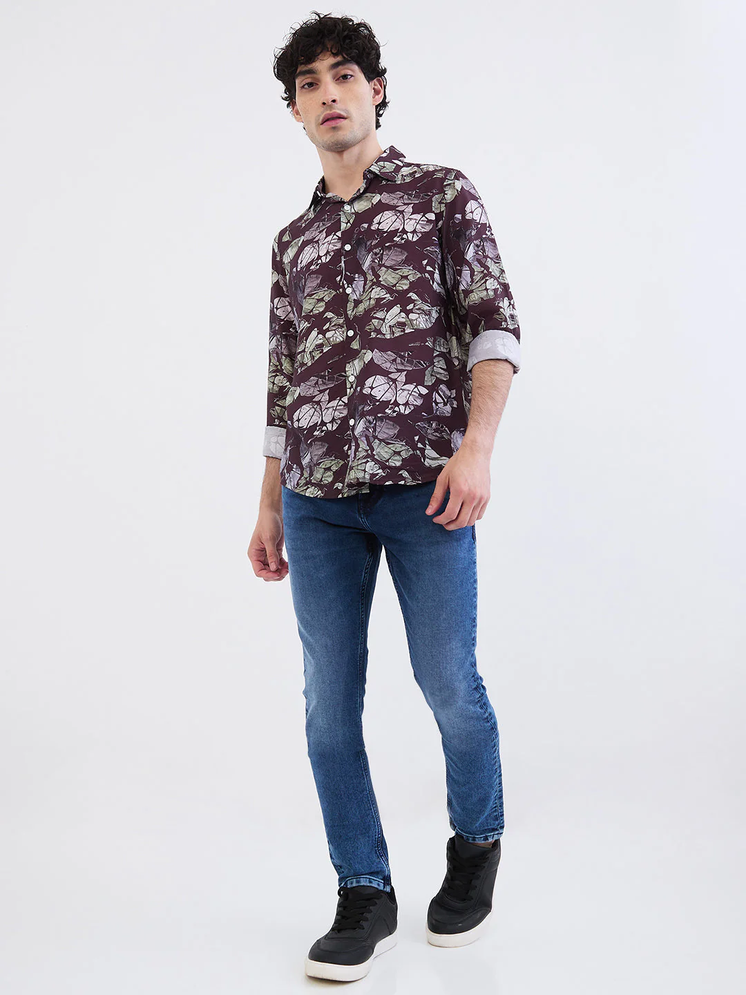 Men Jeans Slim Fit Blue Low Rise - Image 5