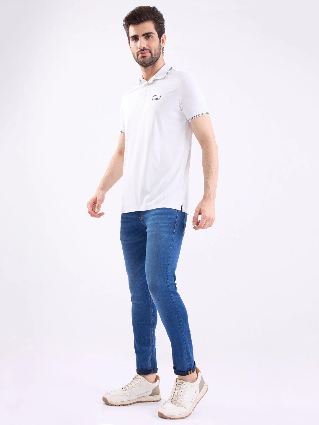 Men Jeans Slim Fit Blue Low Rise - Image 5