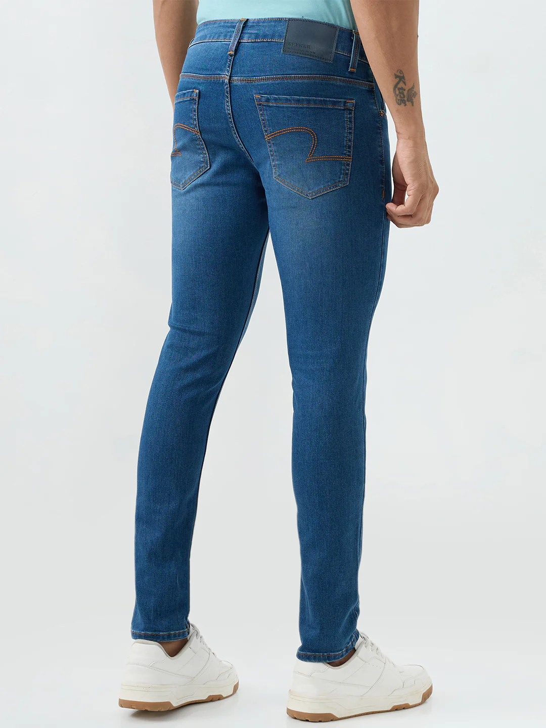 Men Diego Jeans Super Slim Fit Blue Low Rise - Image 4