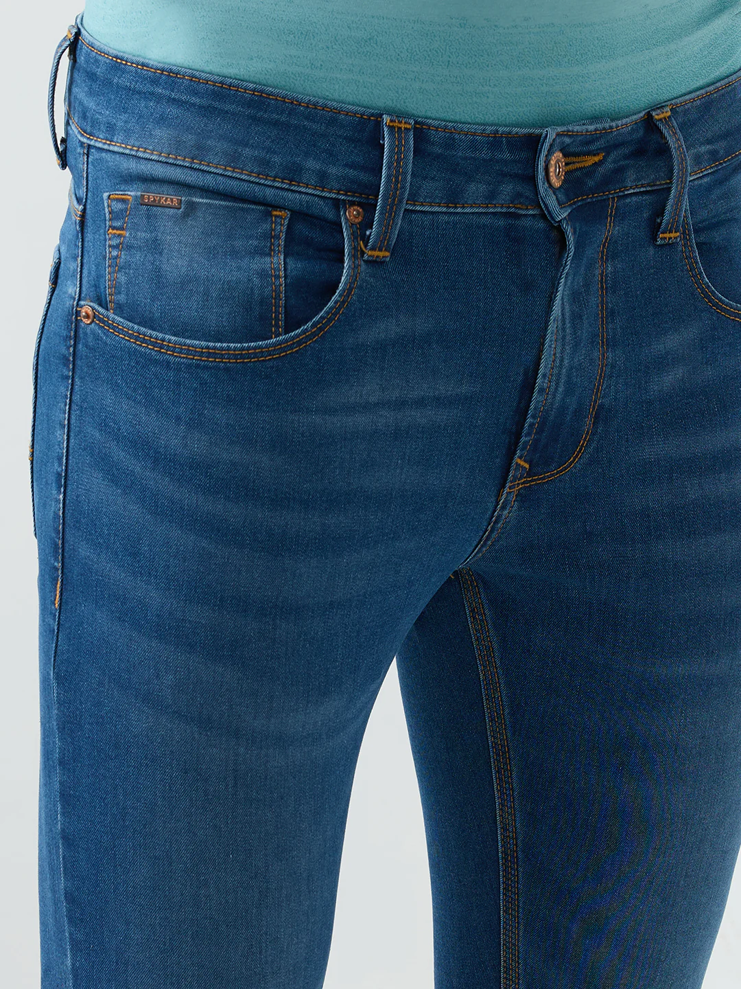 Men Diego Jeans Super Slim Fit Blue Low Rise - Image 6