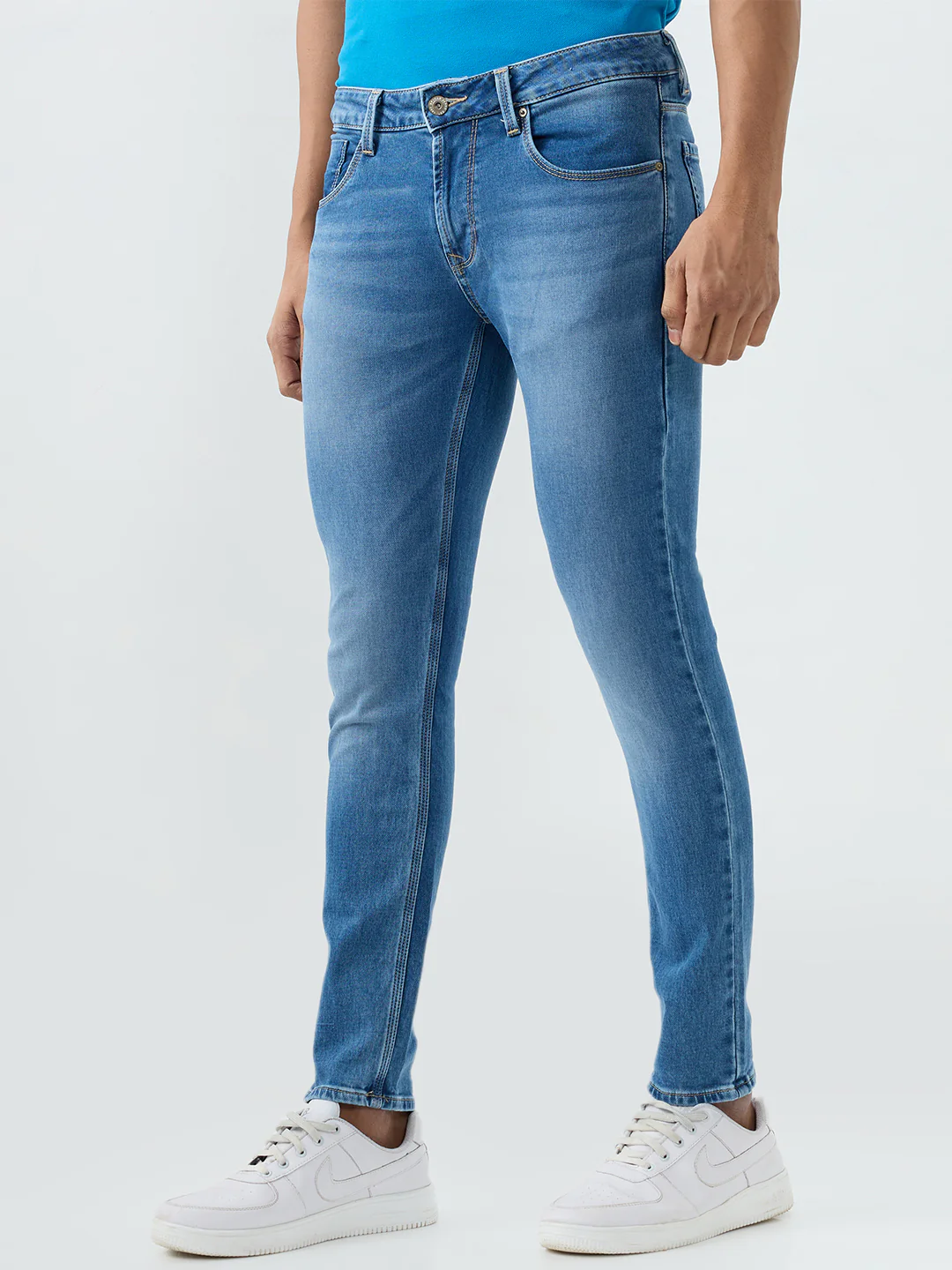 Men Diego Jeans Super Slim Fit Blue Low Rise - Image 3