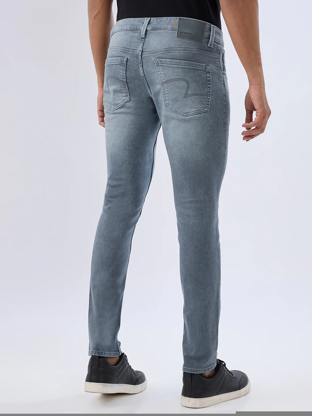 Men Diego Jeans Super Slim Fit Grey Low Rise - Image 4