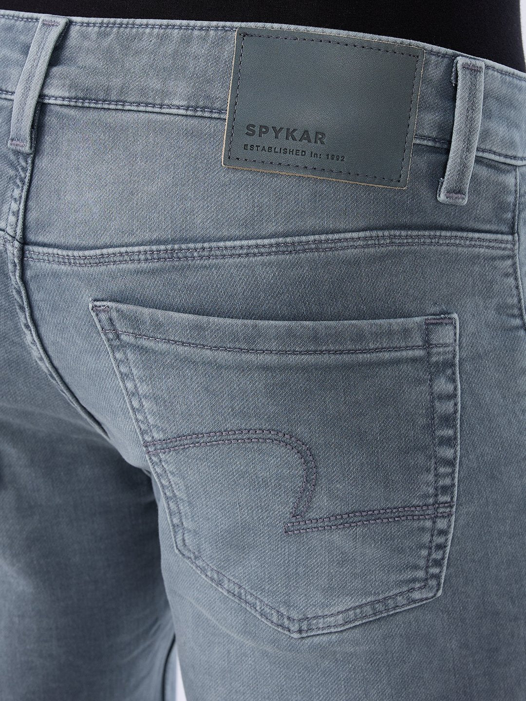 Men Diego Jeans Super Slim Fit Grey Low Rise - Image 8