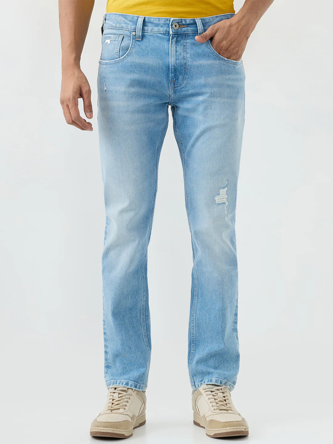 Men Ricardo Jeans Comfort Fit Blue Mid Rise