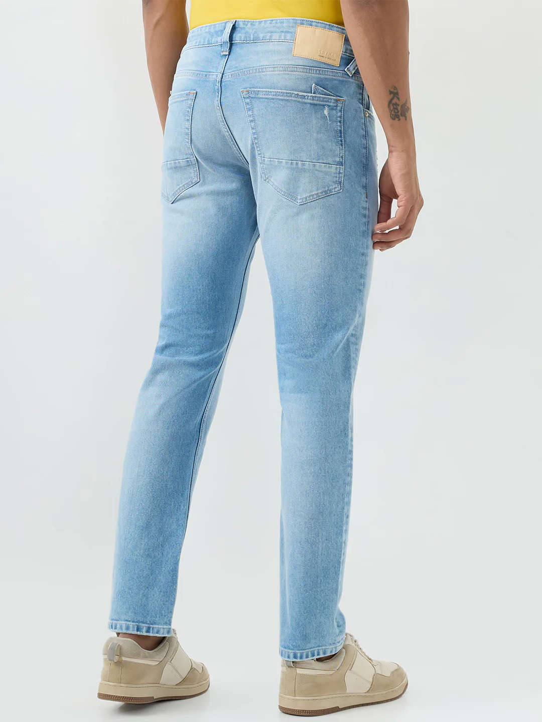 Men Ricardo Jeans Comfort Fit Blue Mid Rise - Image 4