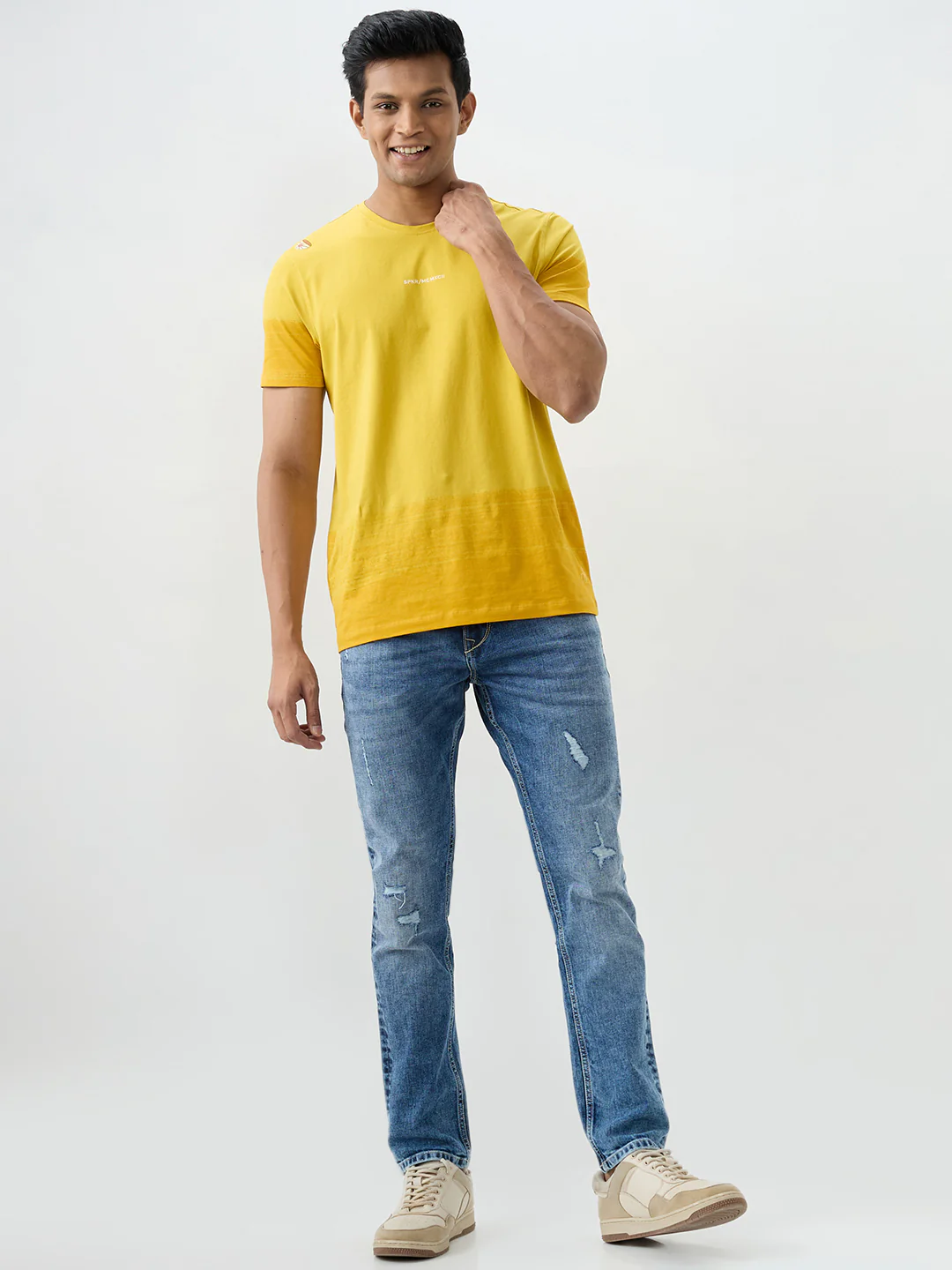 Men Rover Jeans Regular Fit Blue Mid Rise - Image 5