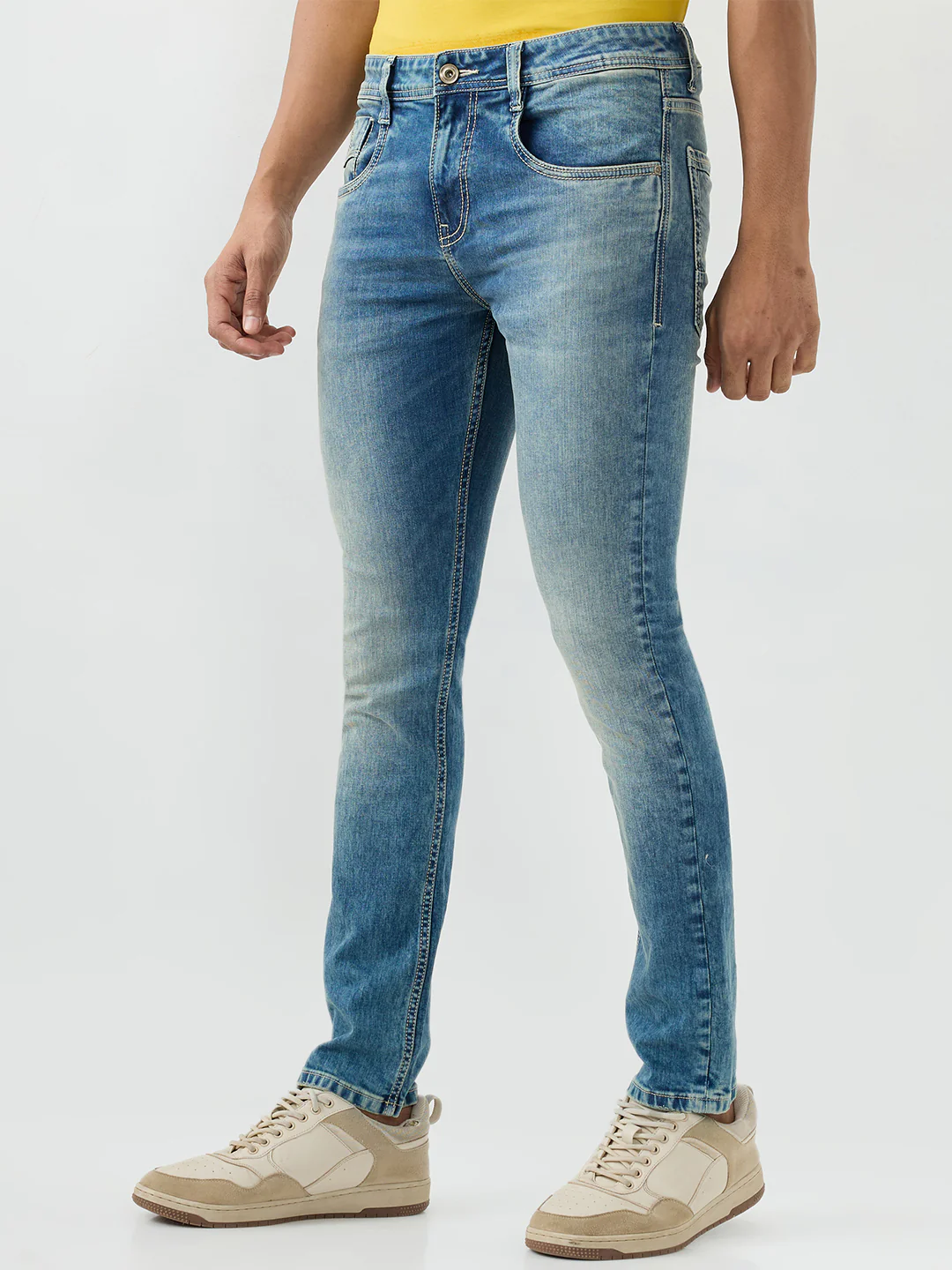Men Kano Jeans Slim Fit Blue Low Rise - Image 3