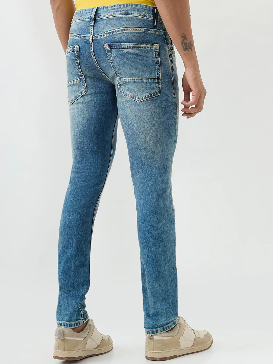 Men Kano Jeans Slim Fit Blue Low Rise - Image 4