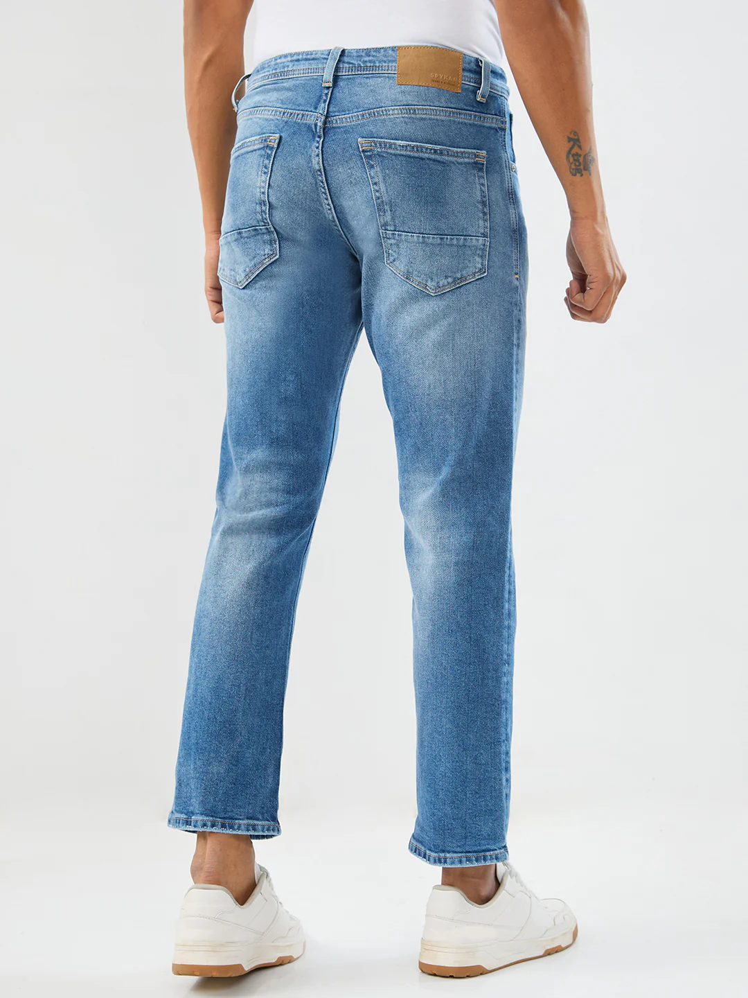 Men Chico Jeans Relaxed Fit Mid Blue Mid Rise - Image 4
