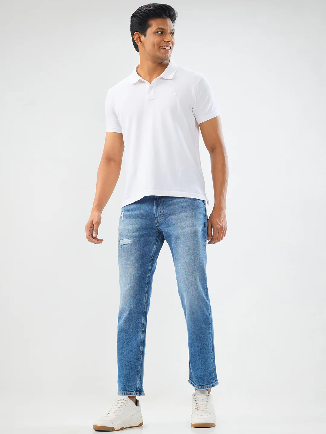 Men Chico Jeans Relaxed Fit Mid Blue Mid Rise - Image 5