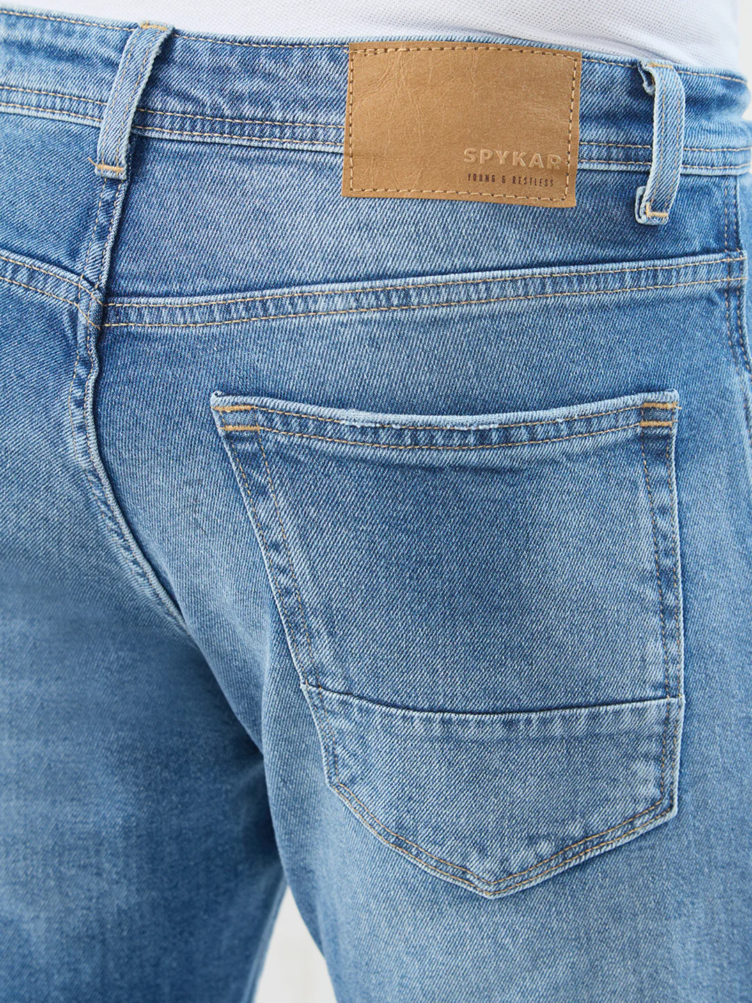 Men Chico Jeans Relaxed Fit Mid Blue Mid Rise - Image 8