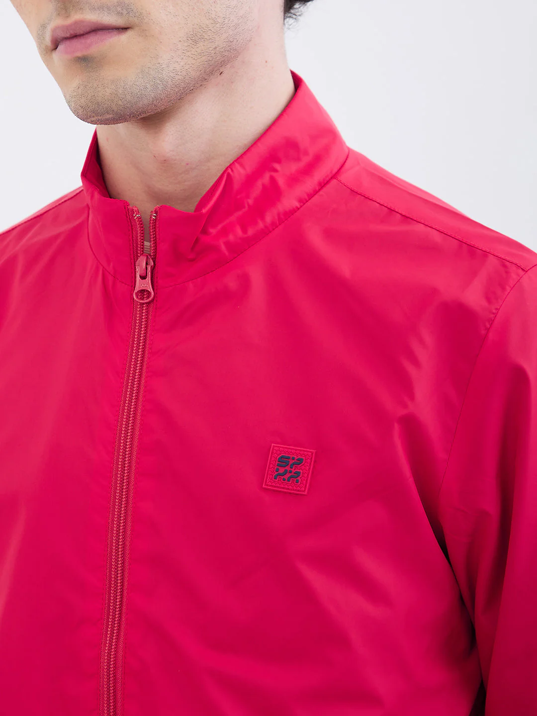 Men Jacket Red Straight Fit - Image 6