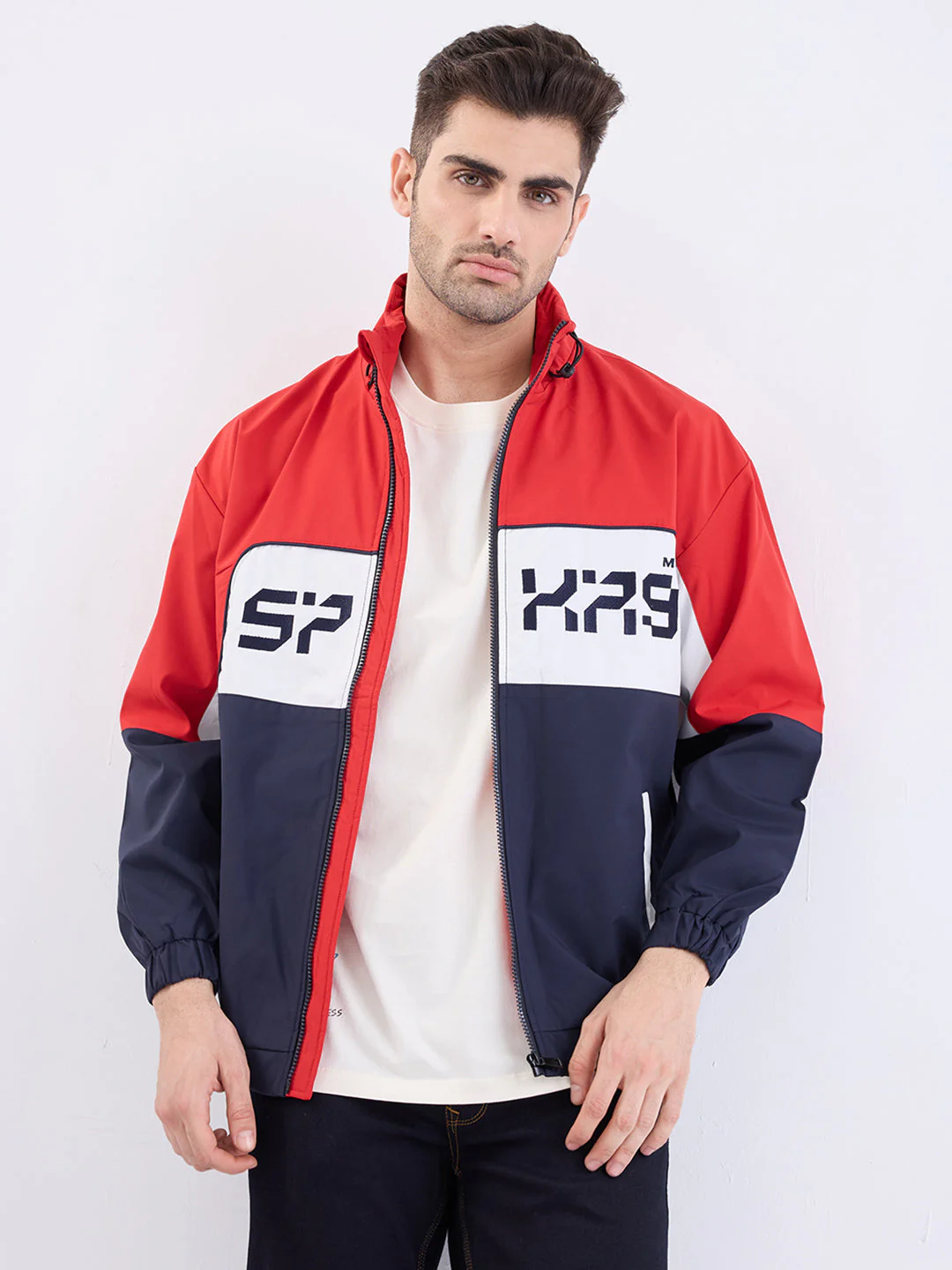 Men Jacket Red Straight Fit - Image 7