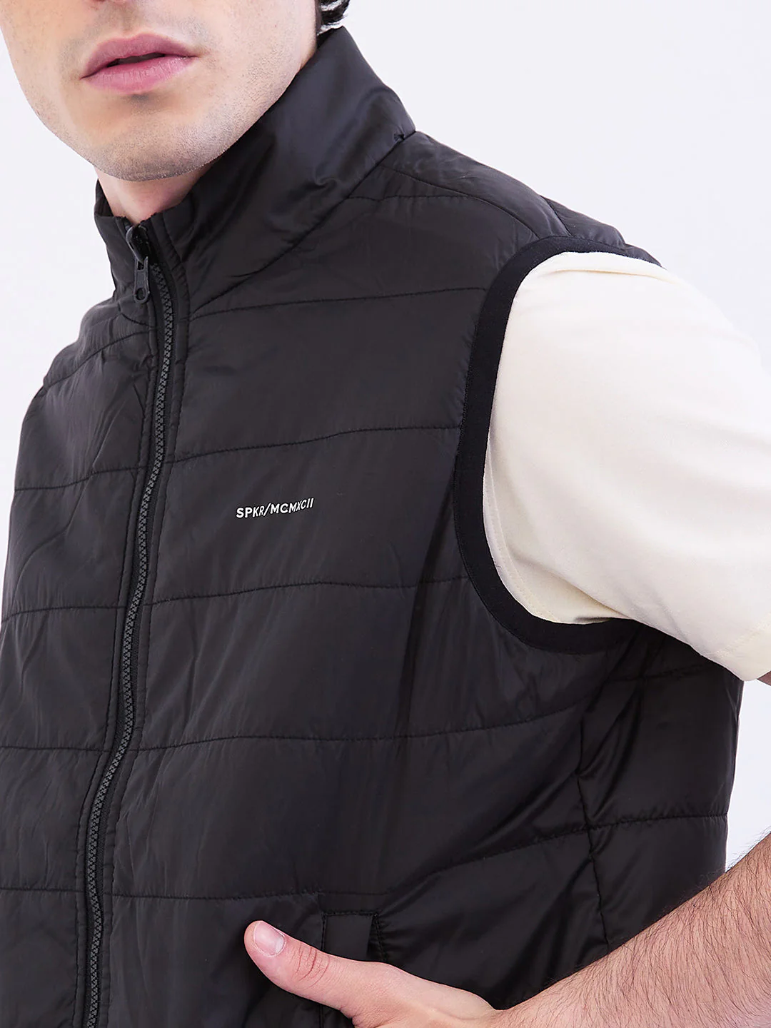 Men Jacket Green Straight Fit - Image 6