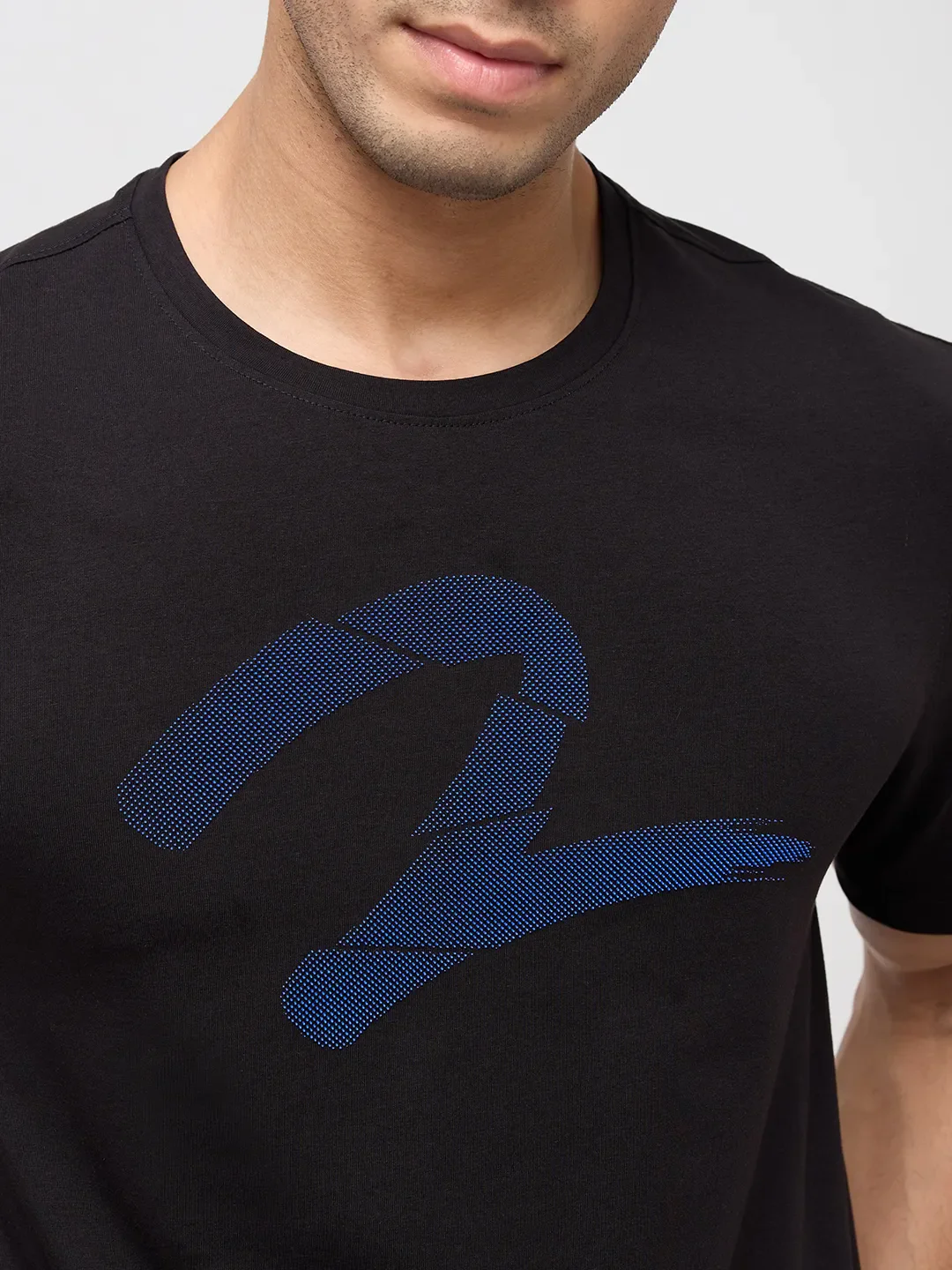Men T-Shirt Graphic Black Regular Fit - Image 6