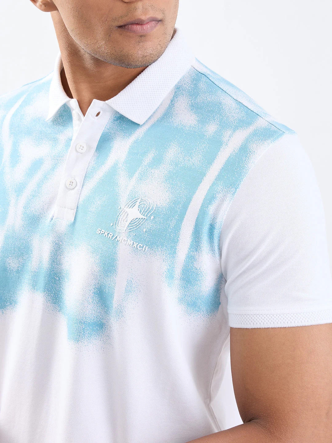 Men T-Shirt White Slim Fit - Image 6