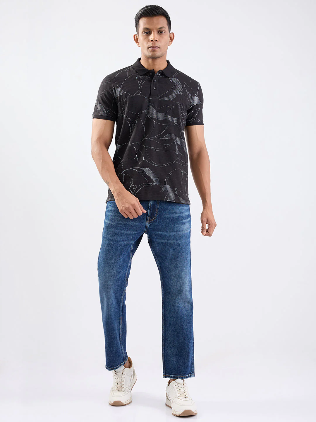 Men T-Shirt Black Slim Fit - Image 5