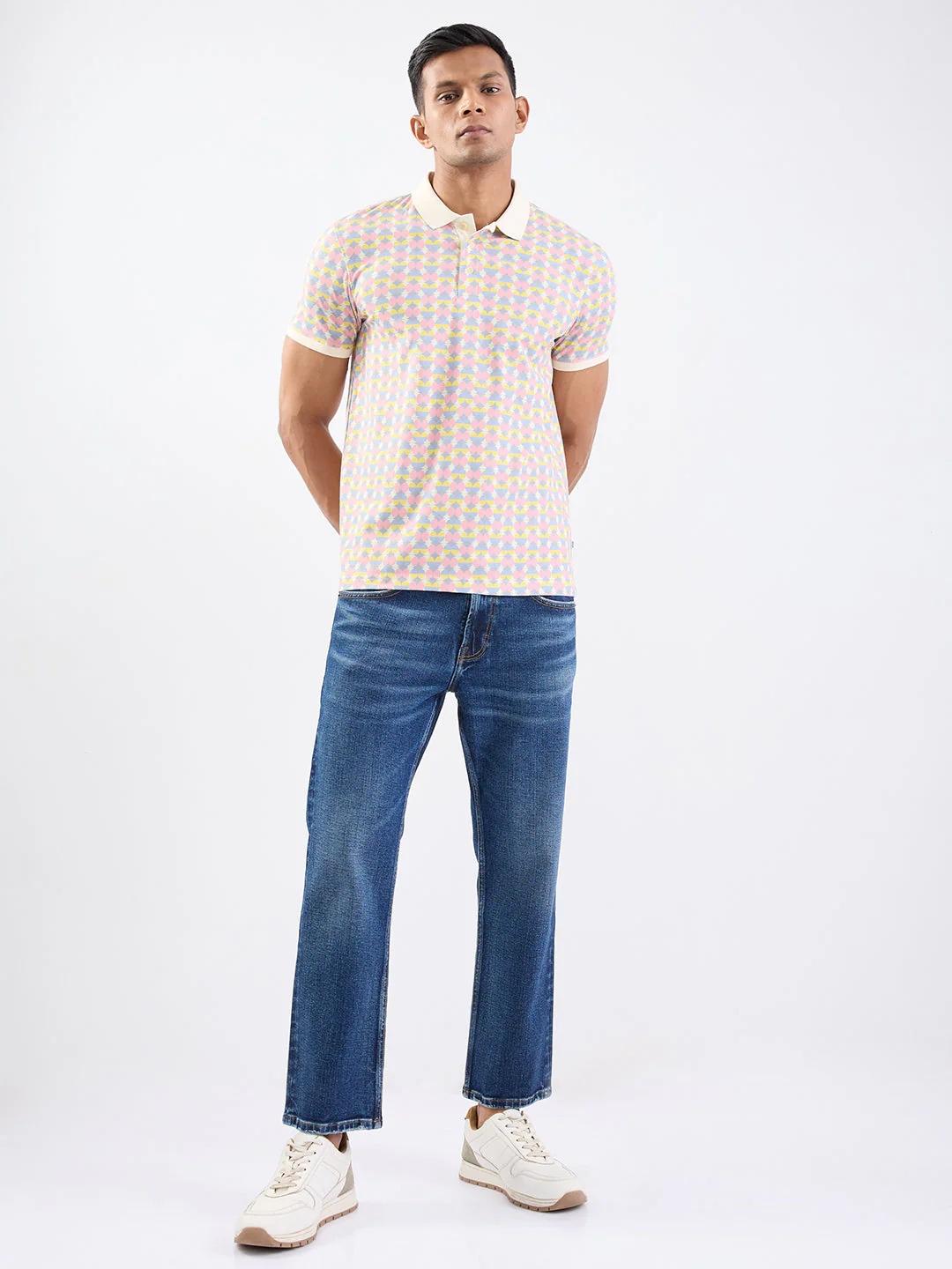 Men T-Shirt Pink Slim Fit - Image 5