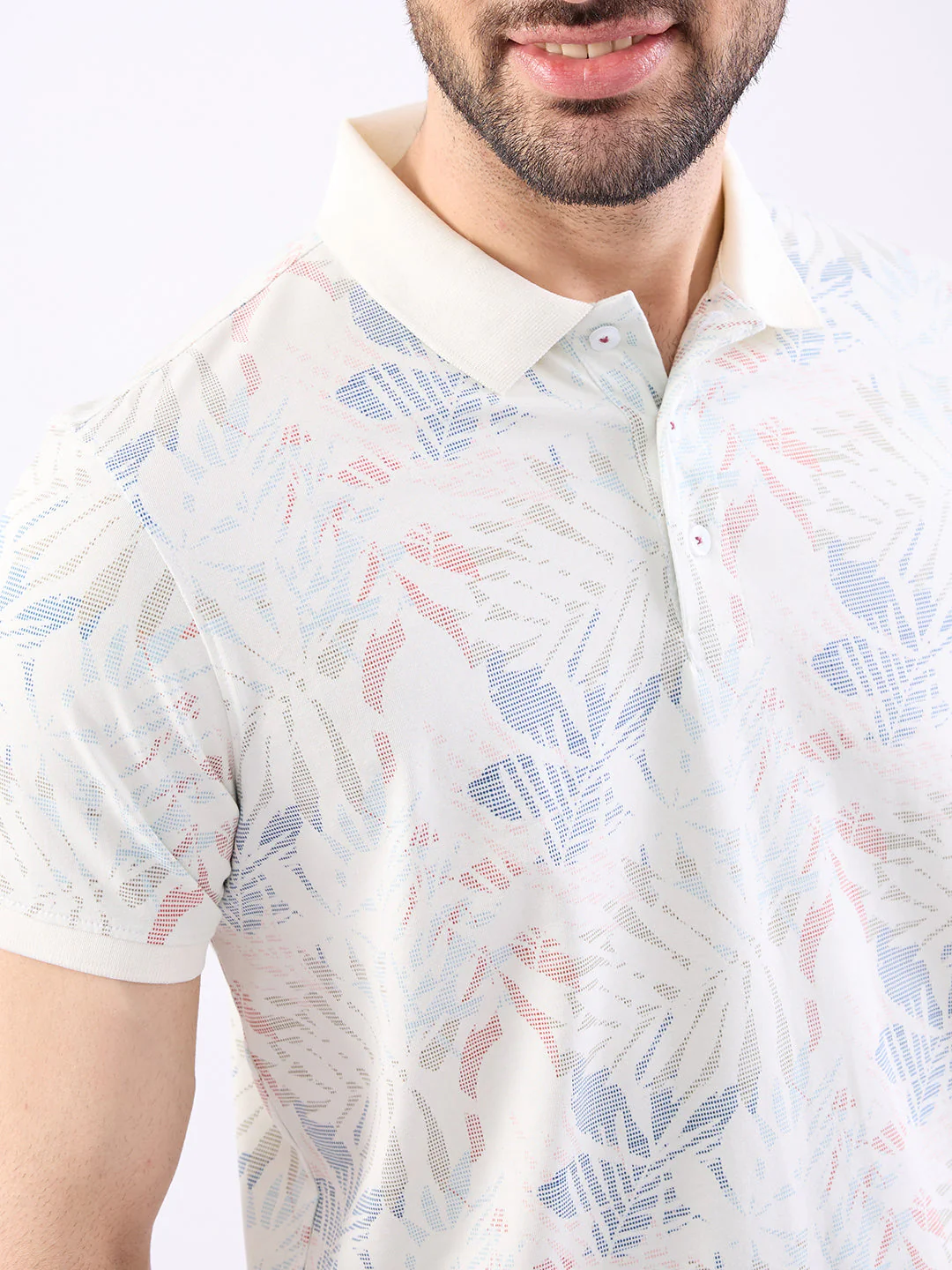 Men T-Shirt White Slim Fit - Image 6