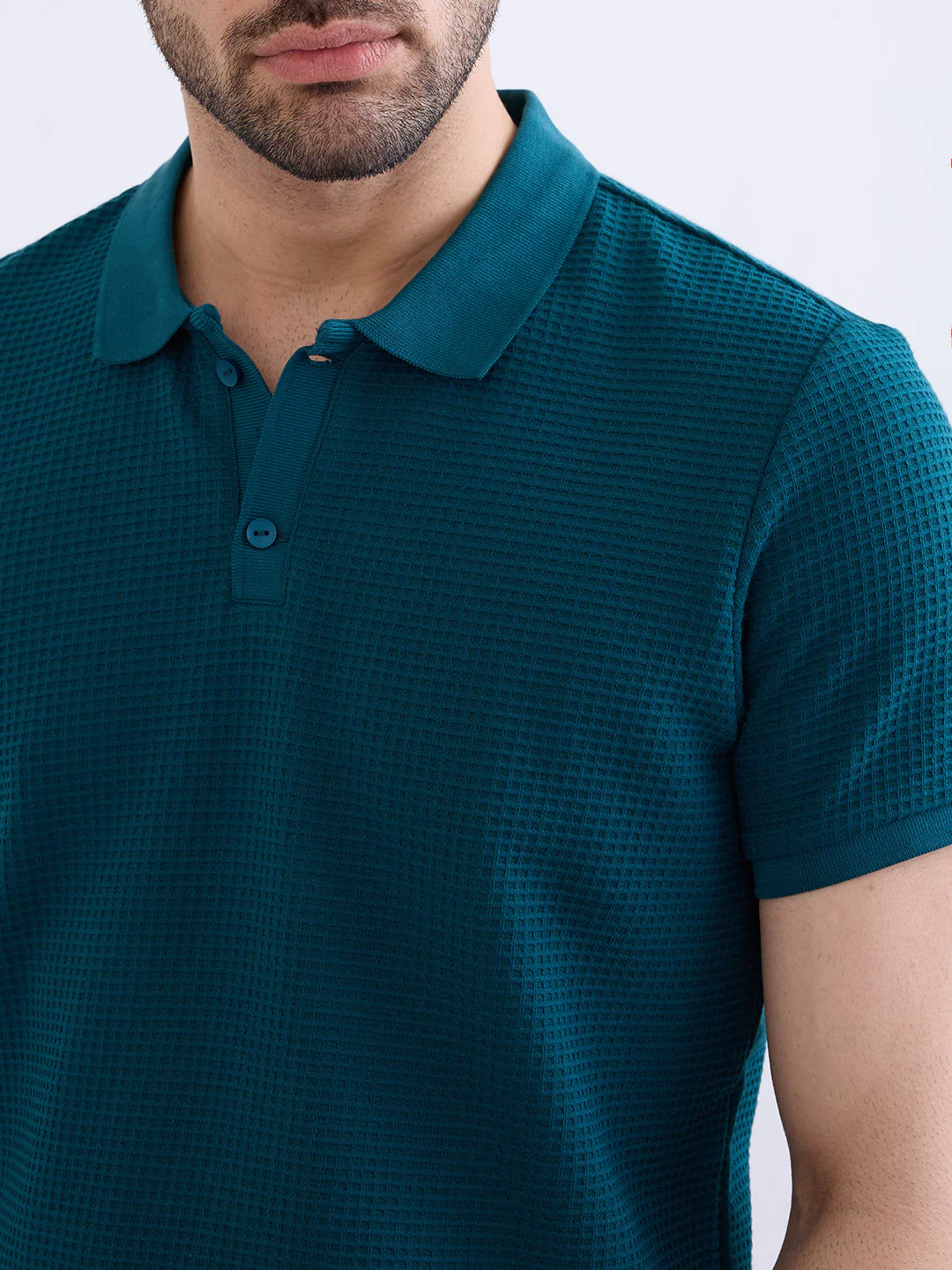 Men T-Shirt Green Slim Fit - Image 6