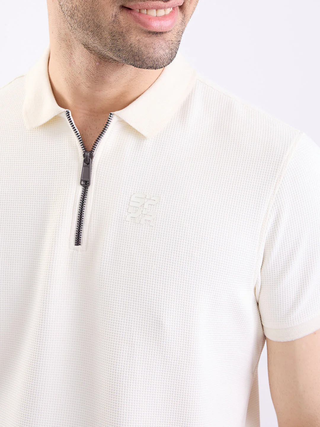 Men T-Shirt White Slim Fit - Image 6