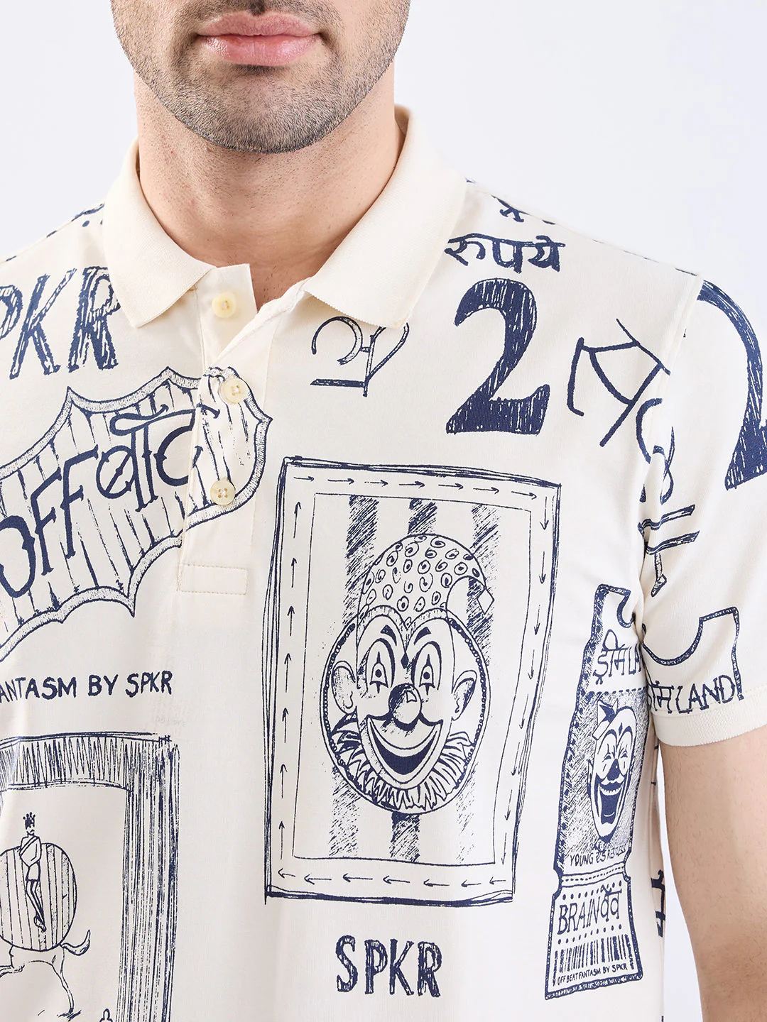 Men T-Shirt White Slim Fit - Image 6