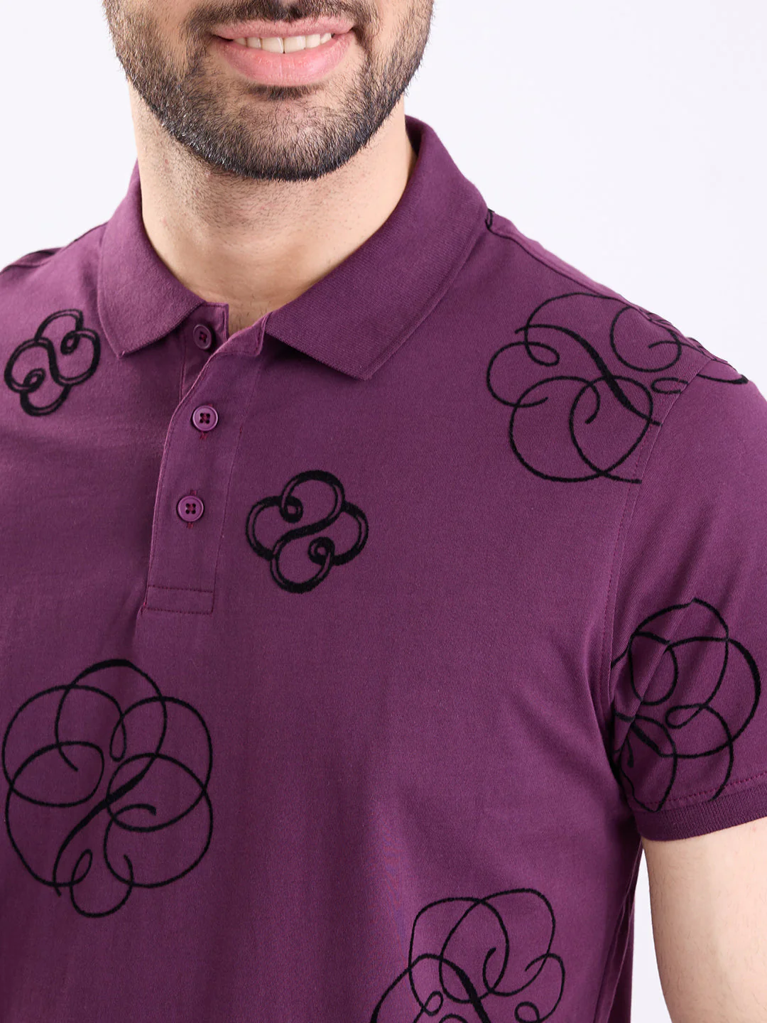Men T-Shirt Red Slim Fit - Image 6