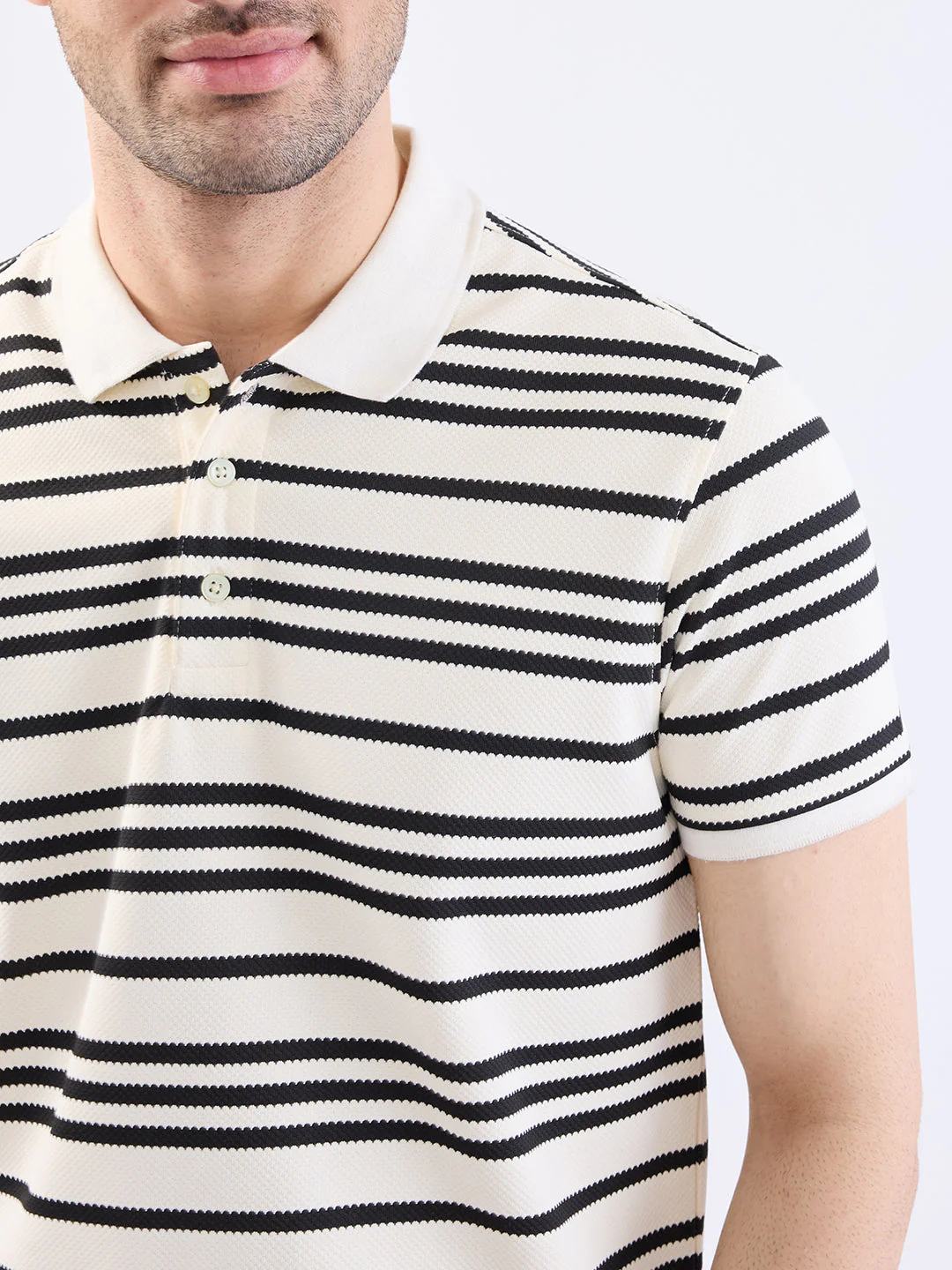Men T-Shirt White Slim Fit - Image 6