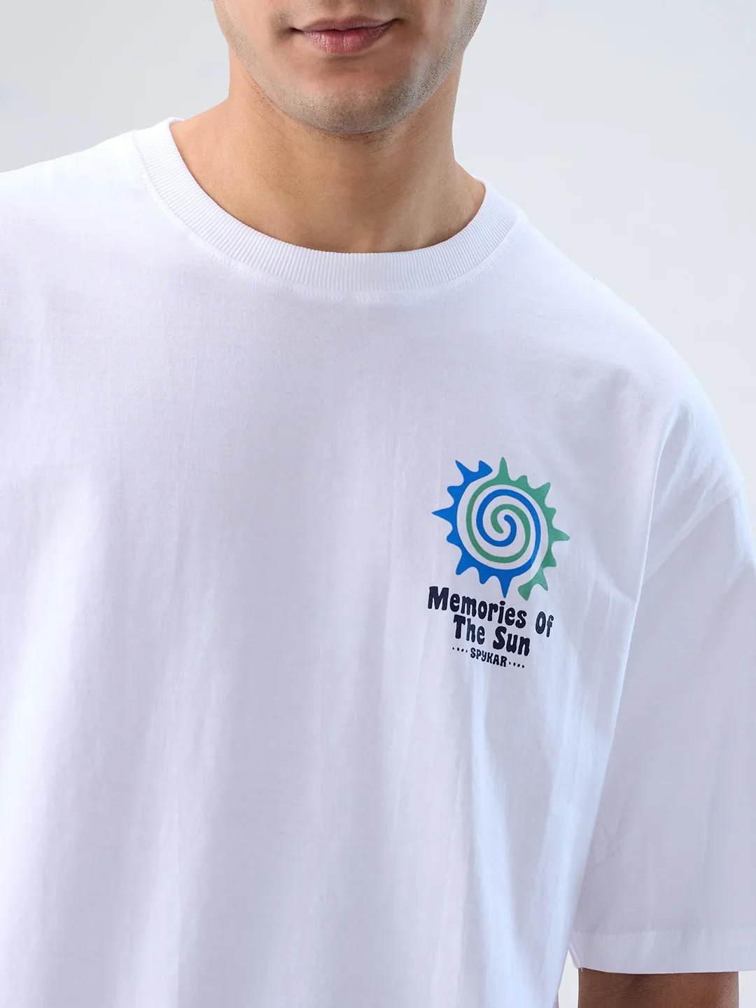 Men T-Shirt Graphic White Relaxed Fit - Image 4