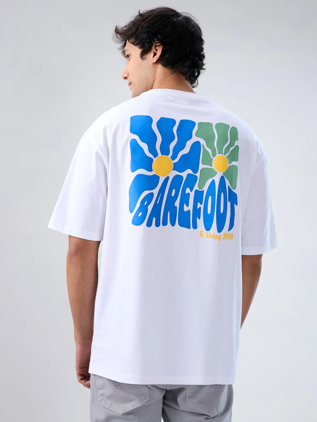 Men T-Shirt Graphic White Relaxed Fit - Image 6