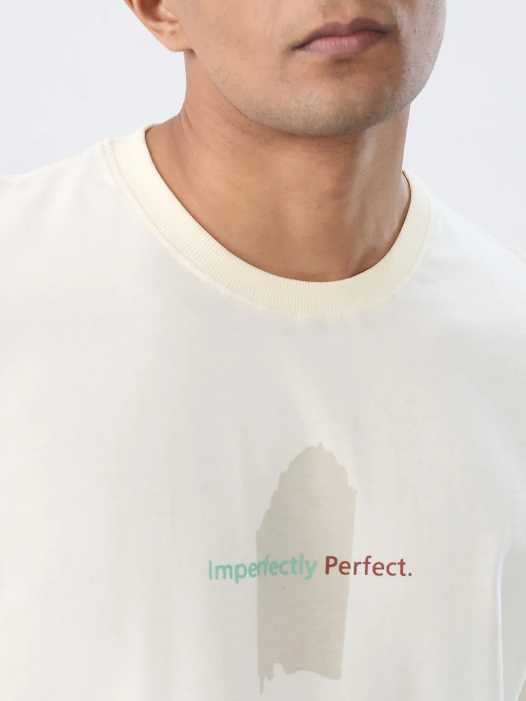Men T-Shirt Graphic Off White Relaxed Fit - Image 4