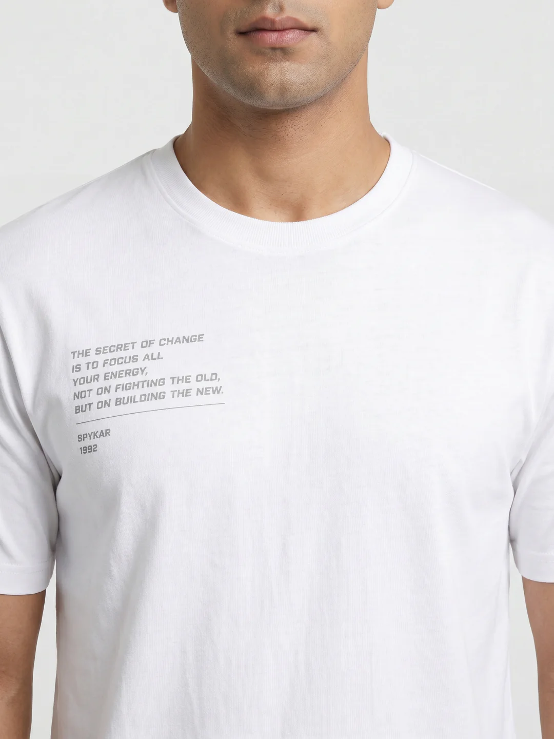 Men T-Shirt Graphic White Relaxed Fit - Image 5