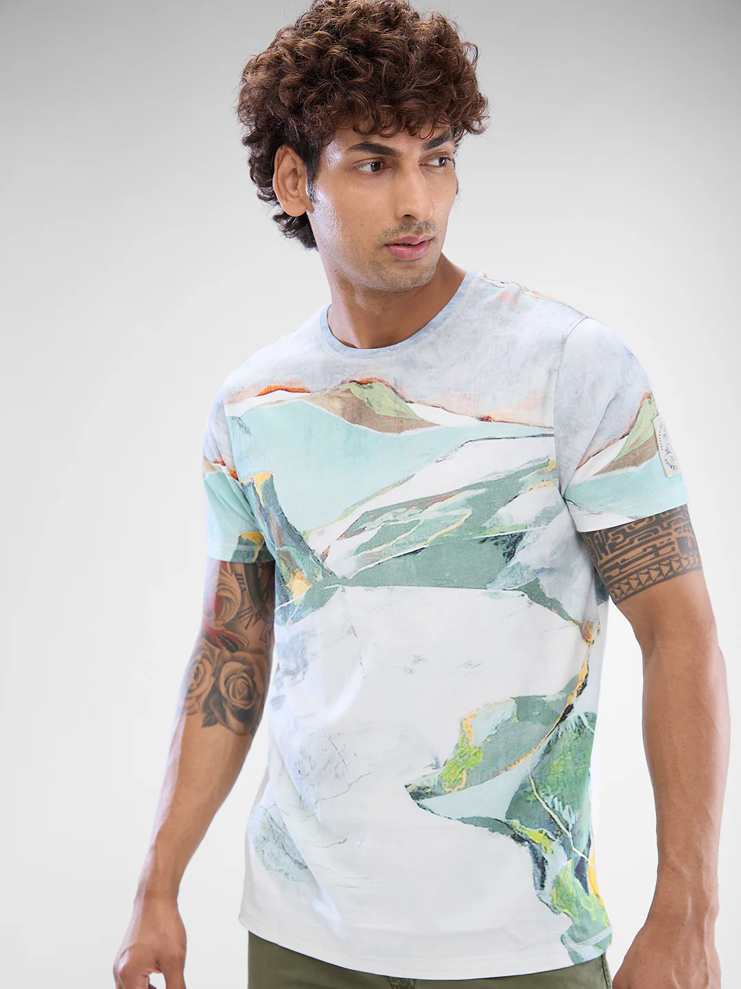 Men T-Shirt White Half Sleeve - Image 6
