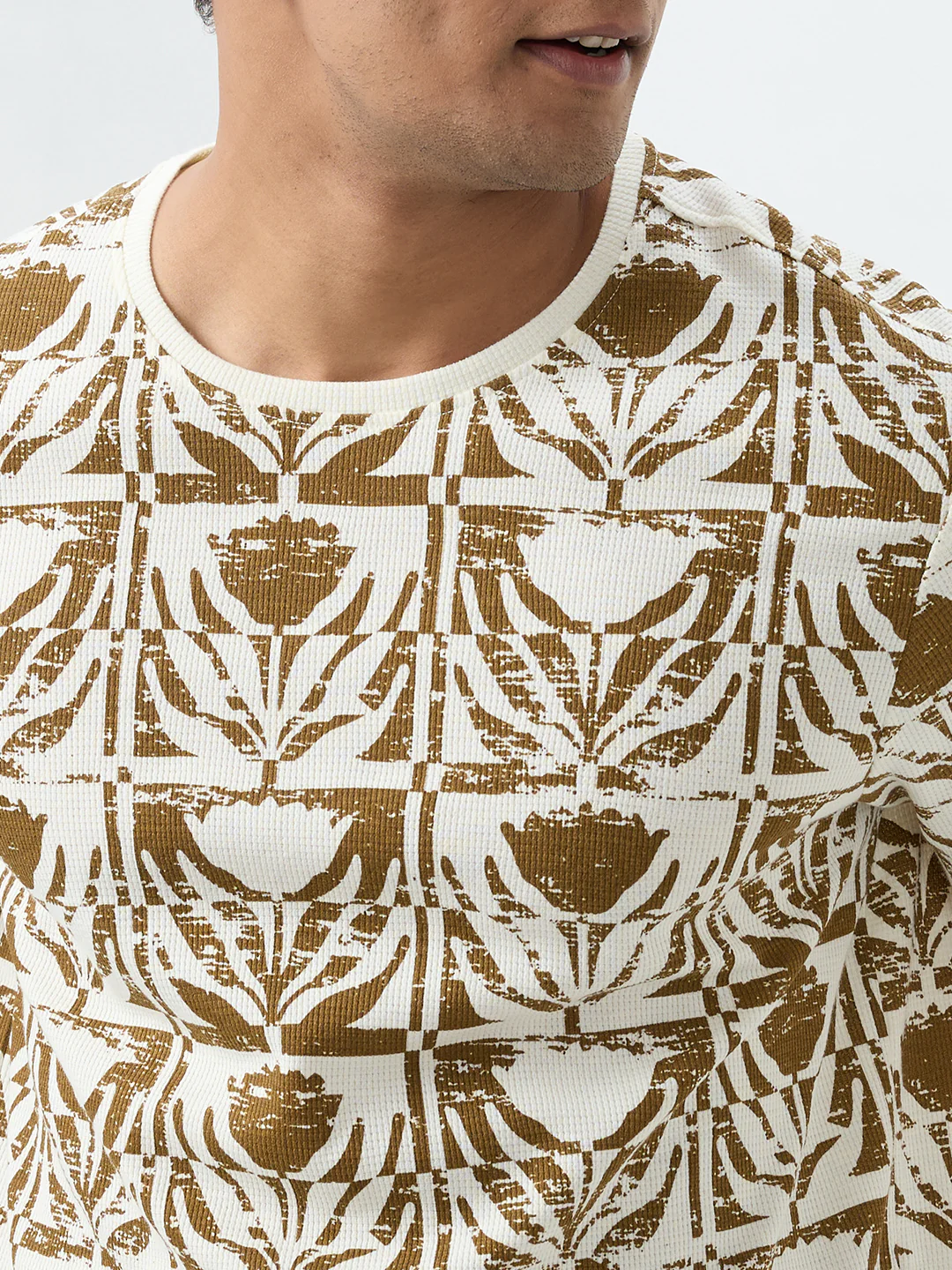 Men T-Shirt White Slim Fit - Image 6