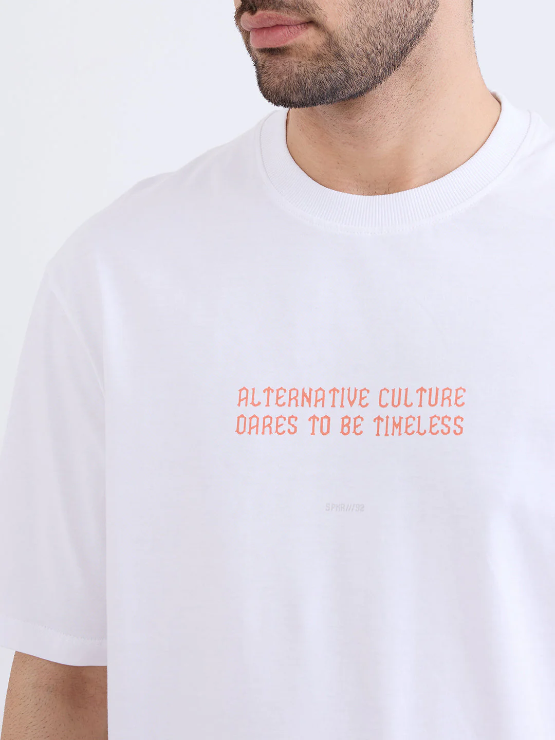 Men T-Shirt White Comfort Fit - Image 6