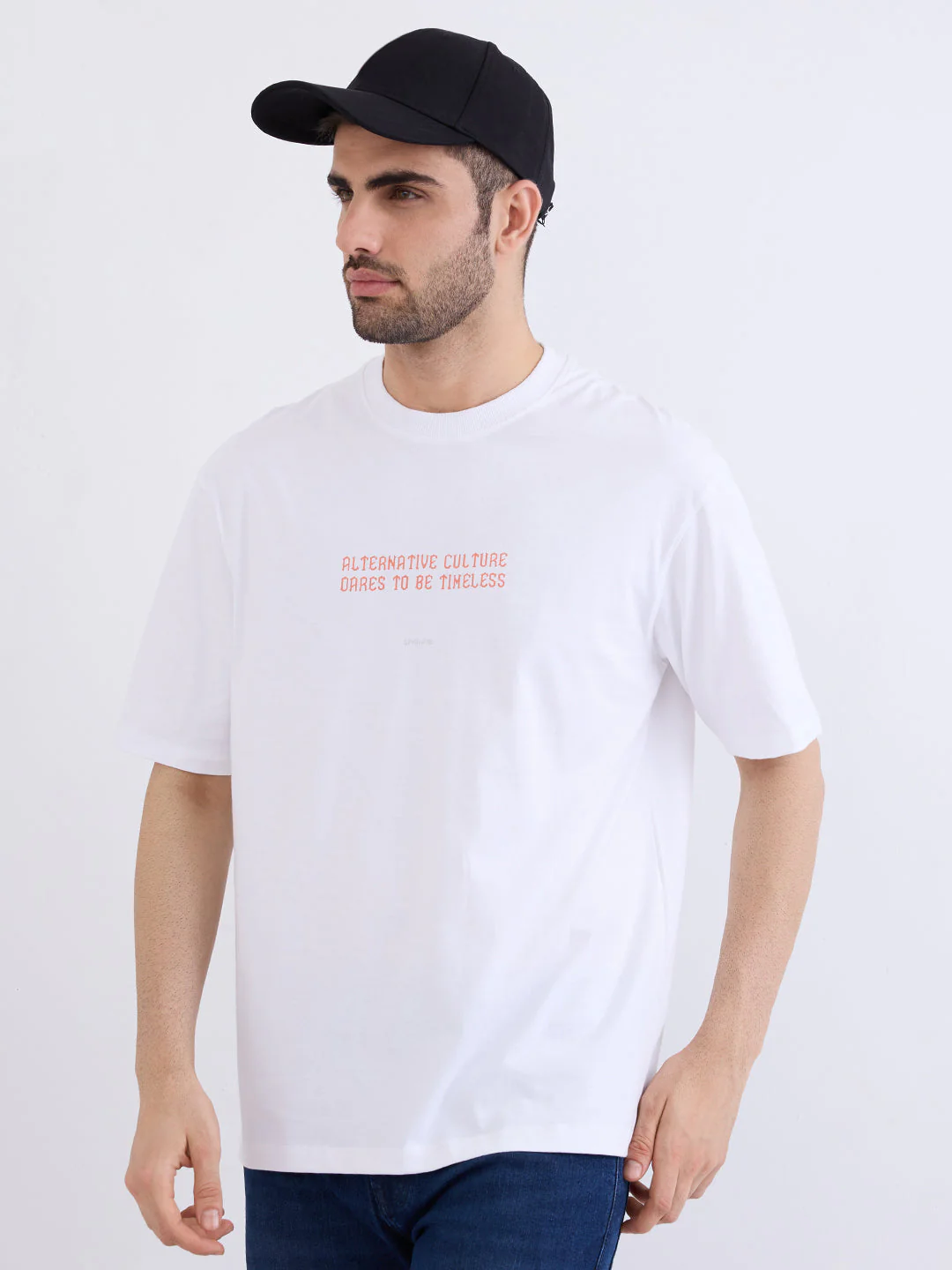Men T-Shirt White Comfort Fit - Image 7