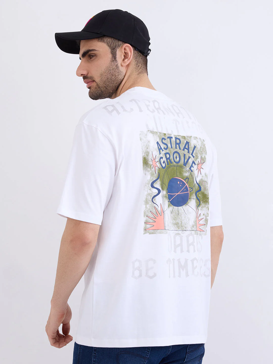 Men T-Shirt White Comfort Fit - Image 8