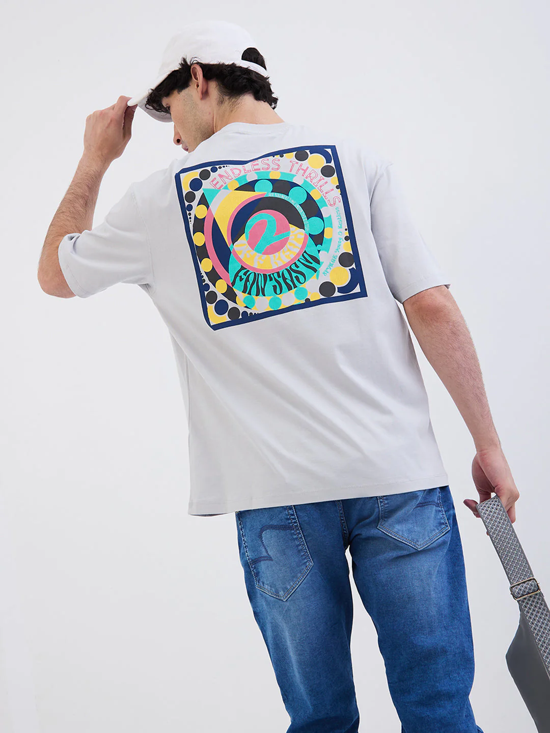 Men T-Shirt Grey Comfort Fit - Image 8