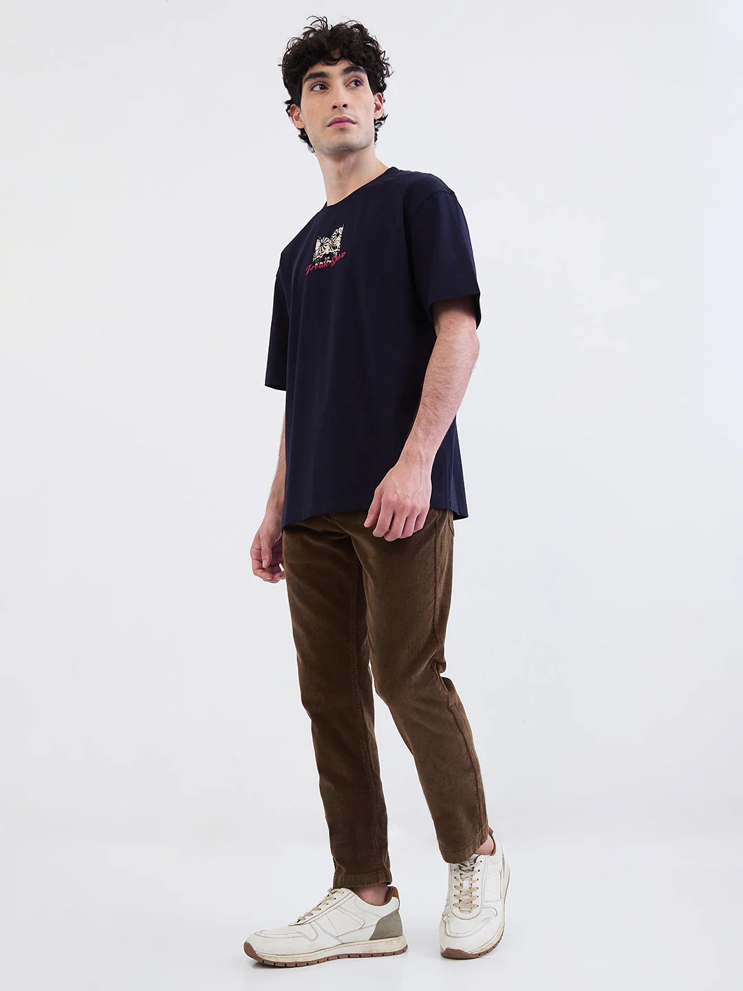 Men T-Shirt Blue Comfort Fit - Image 5