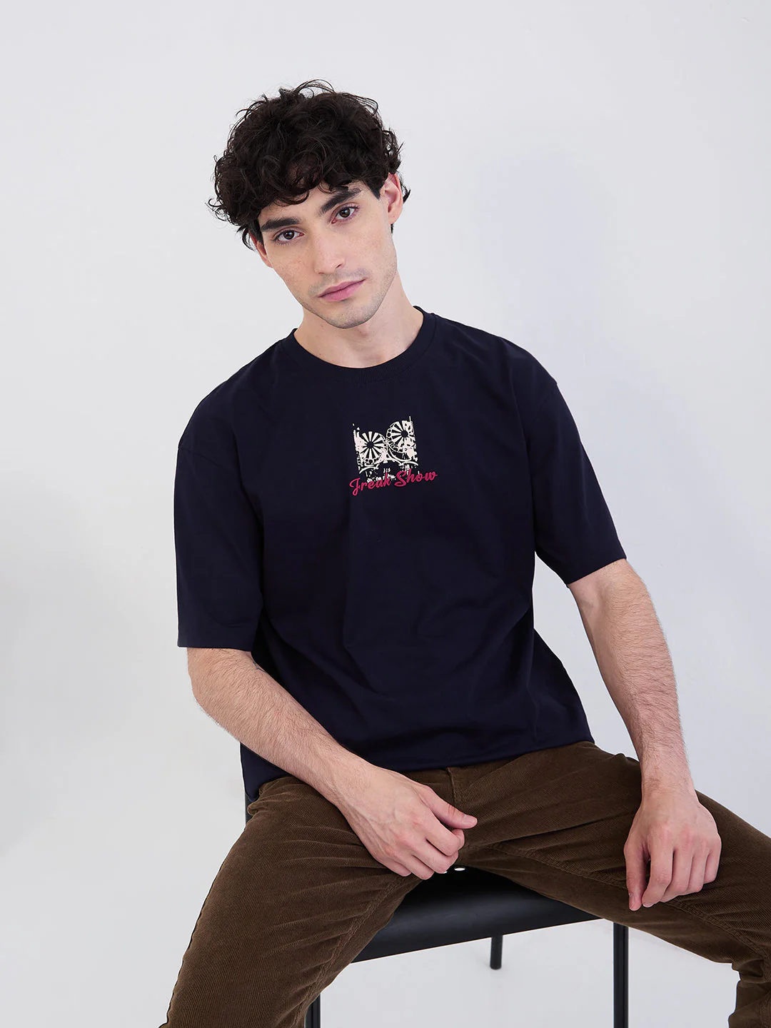 Men T-Shirt Blue Comfort Fit - Image 7