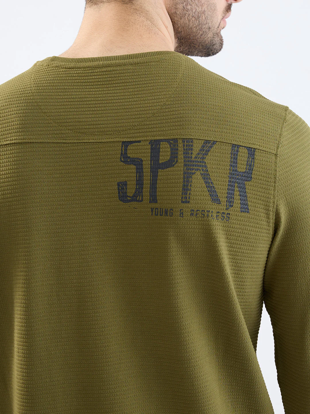 Men T-Shirt Green Slim Fit - Image 7