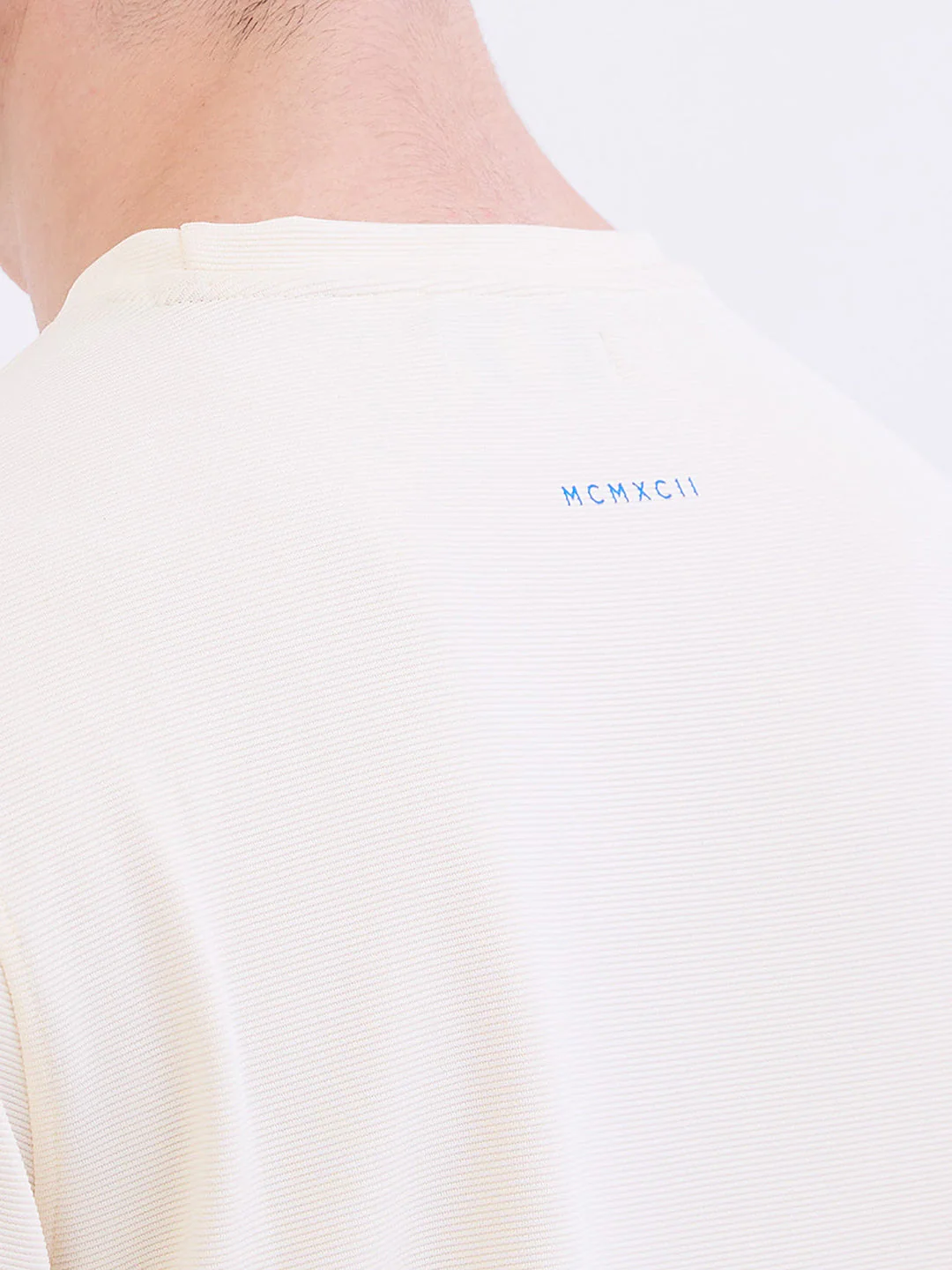 Men T-Shirt White Slim Fit - Image 8